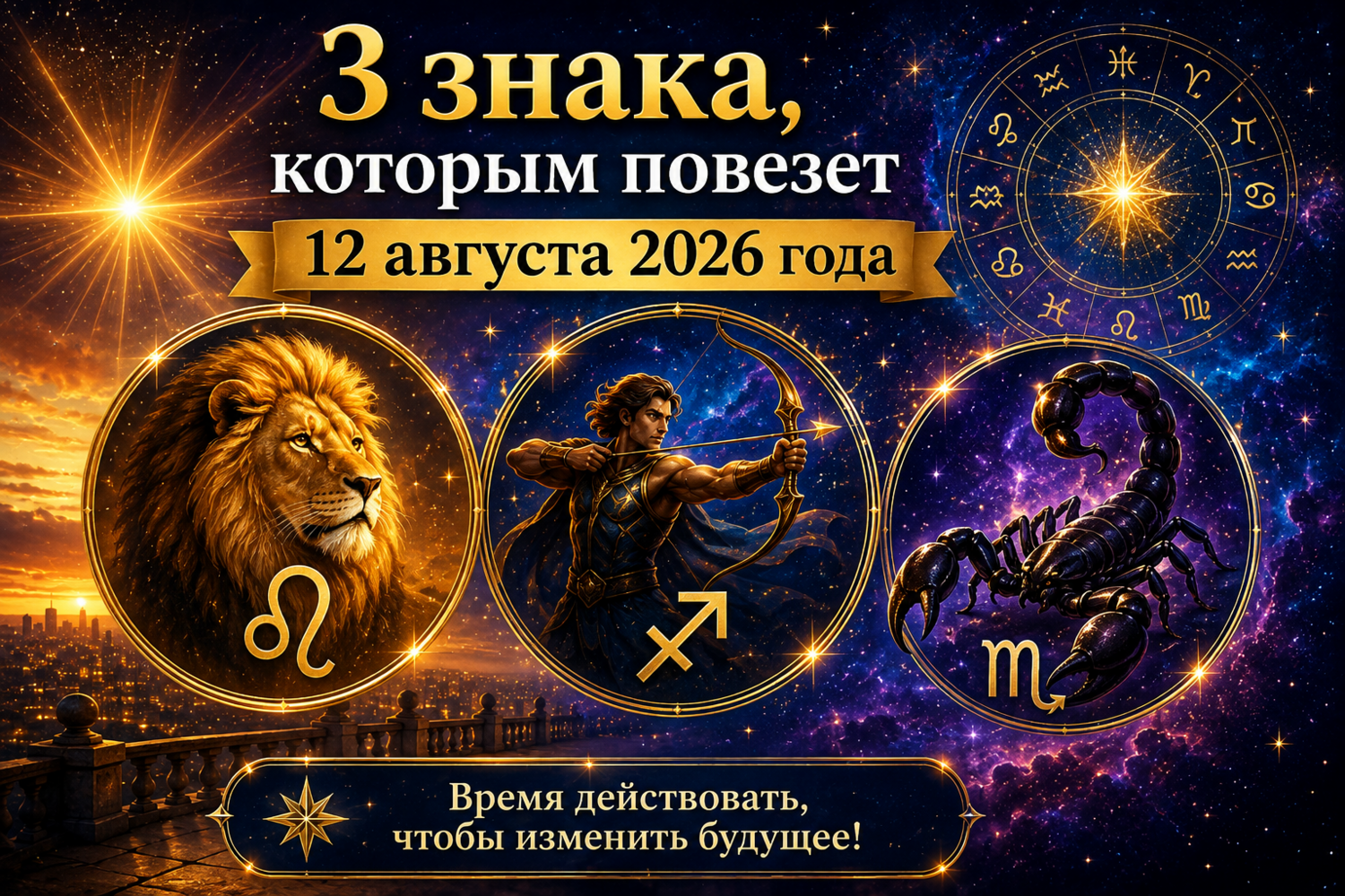 3 знака зодиака, которым повезет 12 августа 2026 года