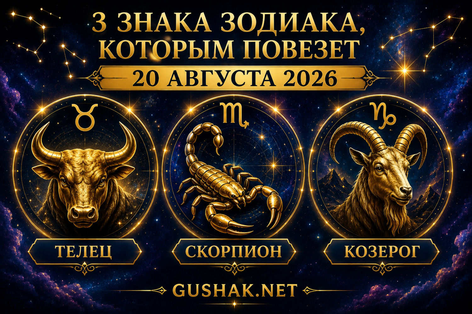 3 знака, которым повезет 20 августа 2026 года