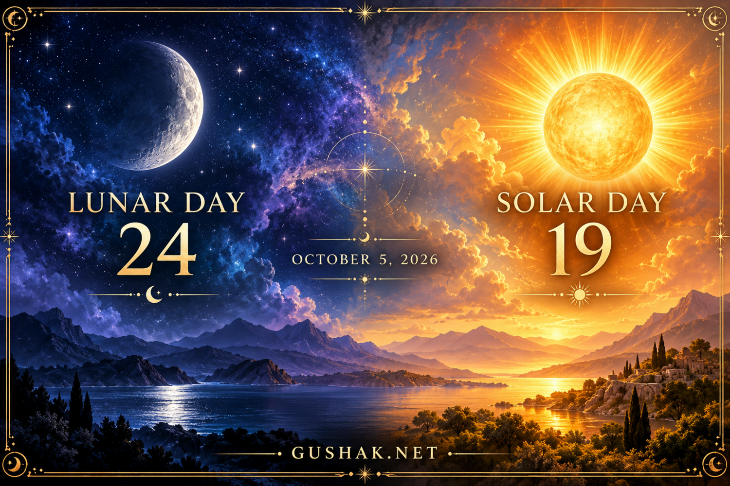 Լուսնաարևային օրացույց՝ 05.10.2026 | Gushak.net