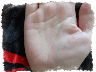 Пример разрыва линии ума